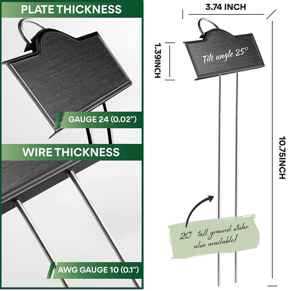 Dedication Rose Marker | Laser Engraved Metal Plant Tag | Special Occasion Flower Gift