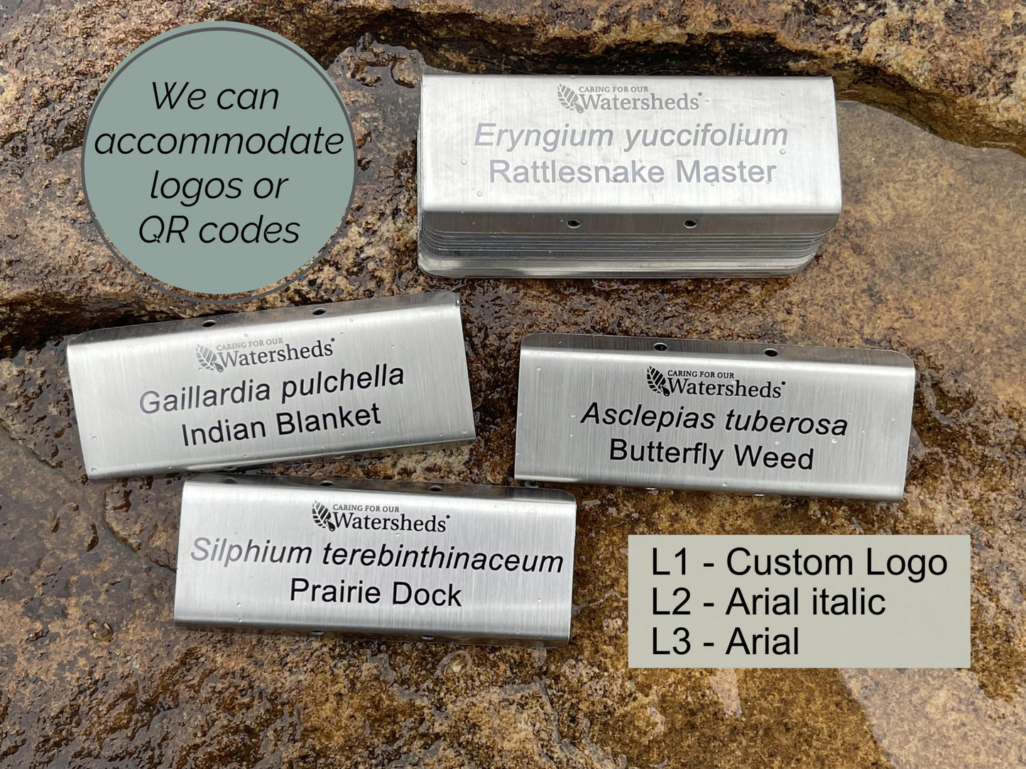 Classic Botanical Marker - Stainless Steel