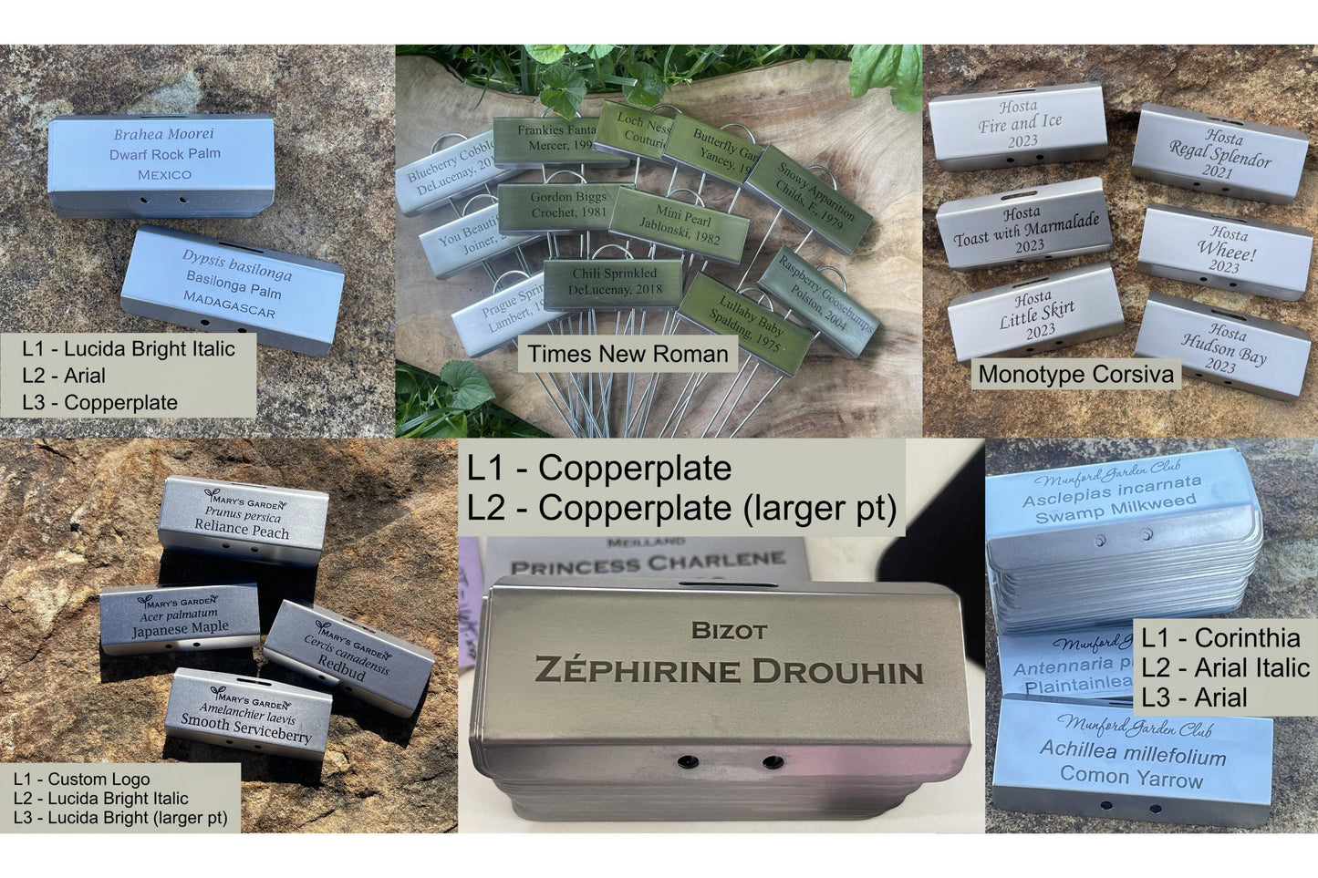 Classic Botanical Marker - Stainless Steel