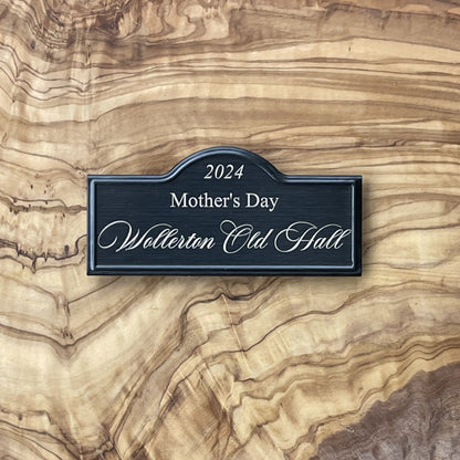 Dedication Rose Marker | Laser Engraved Metal Plant Tag | Special Occasion Flower Gift