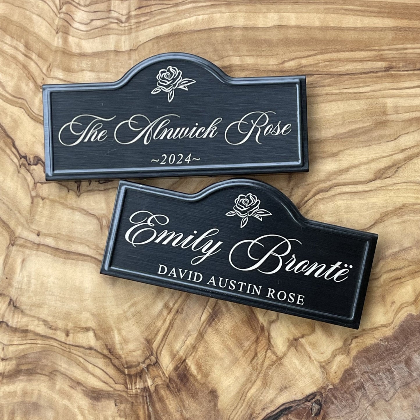Decorative Arched Marker, Rose Design