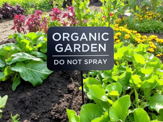 Do Not Spray Garden Sign – Engraved Metal Stake for Organic Gardens, Community Spaces & Eco-Friendly Yards