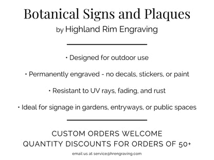 Custom Japanese Maple Plant Tag – Botanical Garden Marker