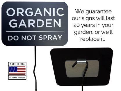 Do Not Spray Garden Sign – Engraved Metal Stake for Organic Gardens, Community Spaces & Eco-Friendly Yards